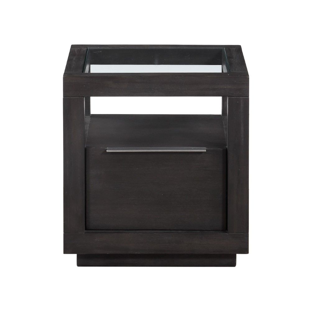 Modus Furniture - Oxford One Drawer End Table in Basalt Grey - AZU522 veiw 4