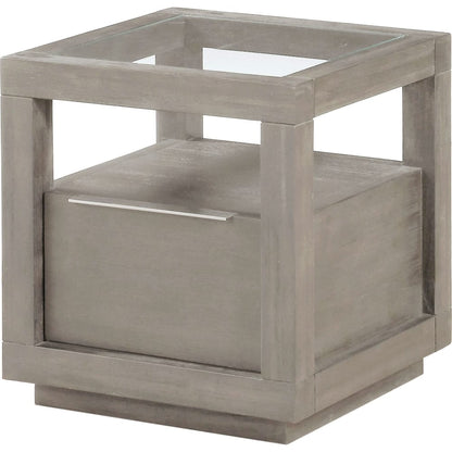 Modus Furniture - Oxford One-Drawer End Table in Mineral - AZBX22 view 4