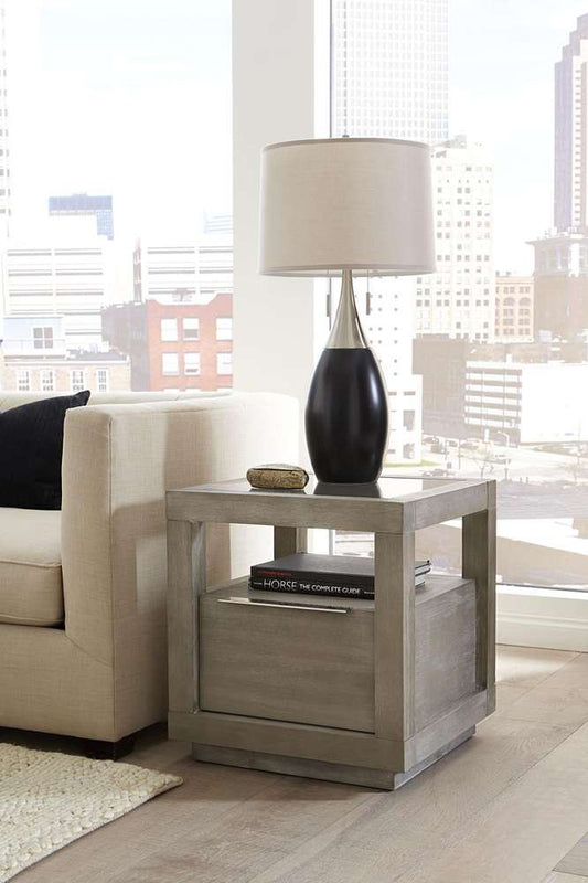 Modus Furniture - Oxford One-Drawer End Table in Mineral - AZBX22 veiw 1