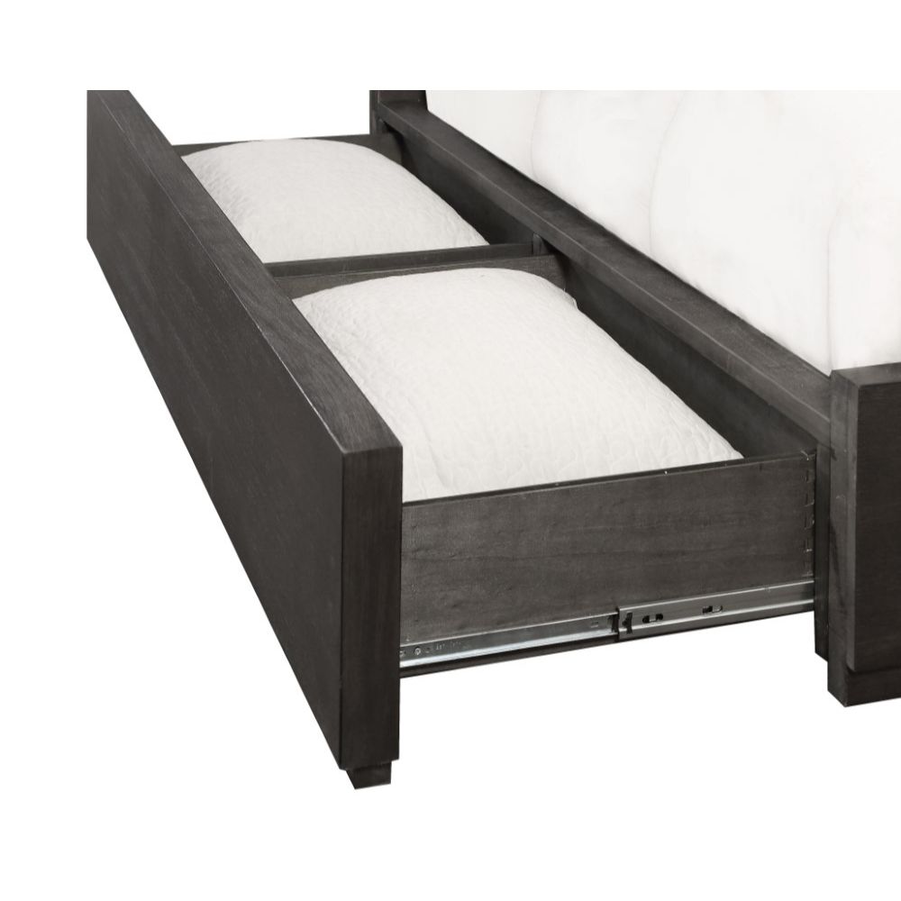 Modus Furniture - Oxford Queen-Size Storage Bed with Dolphin Fabric - AZU5S5D veiw 3