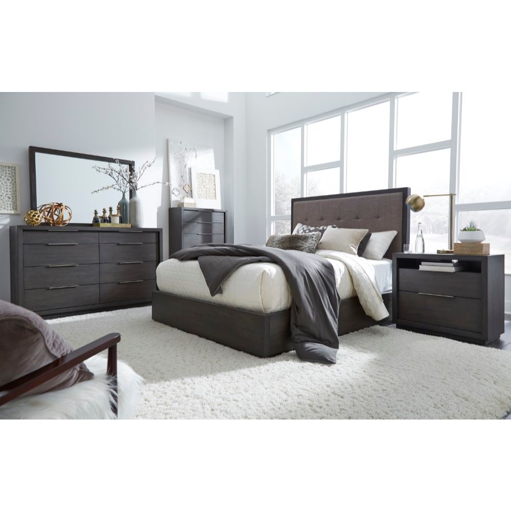 Modus Furniture - Oxford Queen-Size Storage Bed with Dolphin Fabric - AZU5S5D veiw 7
