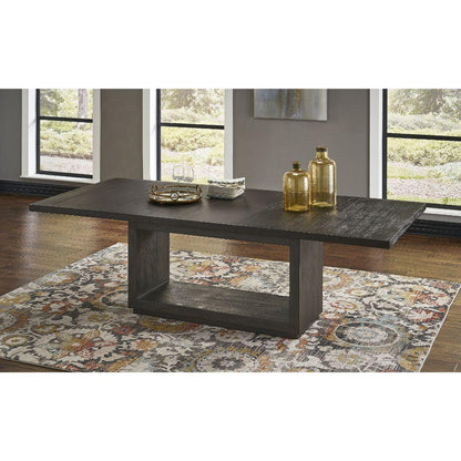 Modus Furniture - Oxford Rectangular Dining Table in Basalt Grey - AZU561 veiw 2
