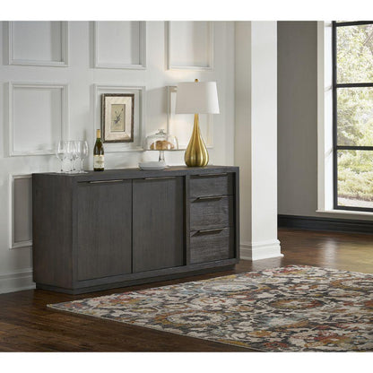 Modus Furniture - Oxford Sideboard in Basalt Grey - AZU573 veiw 2