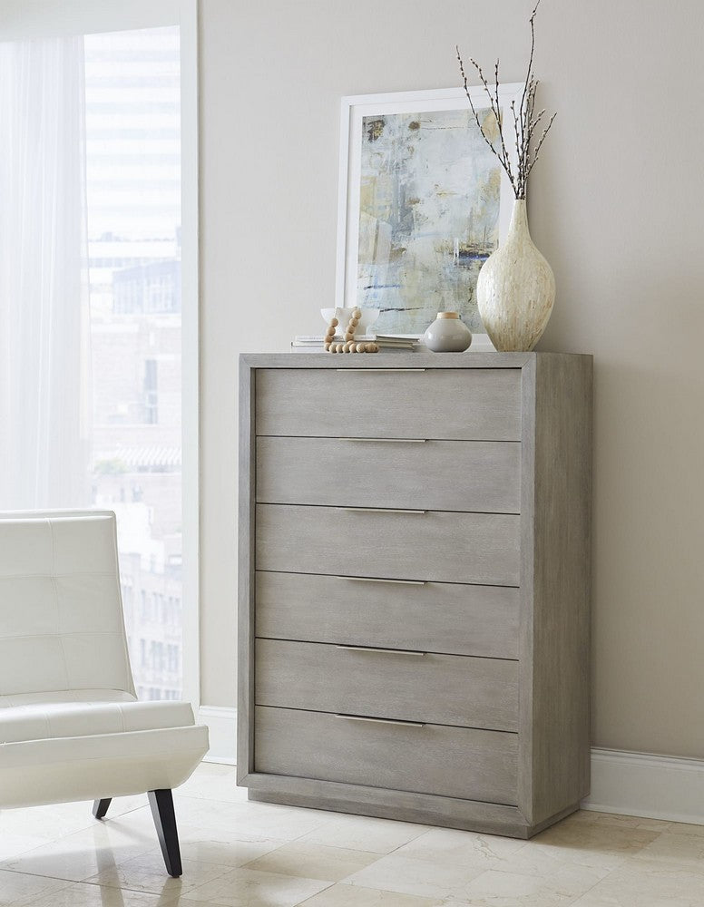Modus Furniture - Oxford Six-Drawer Chest in Mineral (2024) - AZBX84A view 5