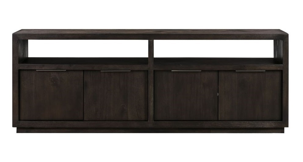 Modus Furniture - Oxford Solid Wood 74in Media Console in Graphite - AZU5267 veiw 1