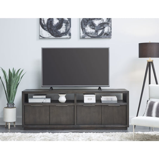 Modus Furniture - Oxford Solid Wood 74in Media Console in Graphite - AZU5267 view 1