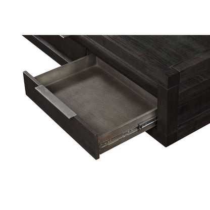Modus Furniture - Oxford Two Drawer Rectangular Coffee Table in Basalt Grey - AZU521 veiw 5