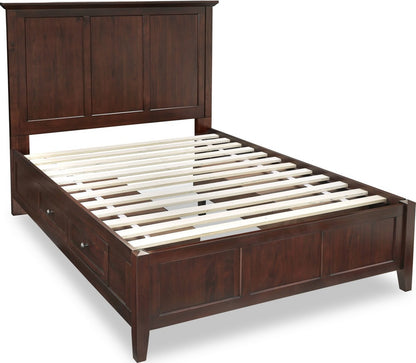 Modus Furniture - Paragon Full-size Four Drawer Storage Bed in Truffle - 4N35D4 view 3