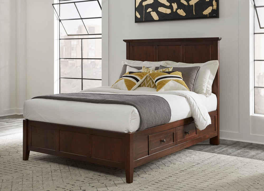 Modus Furniture - Paragon Full-size Four Drawer Storage Bed in Truffle - 4N35D4 view 6