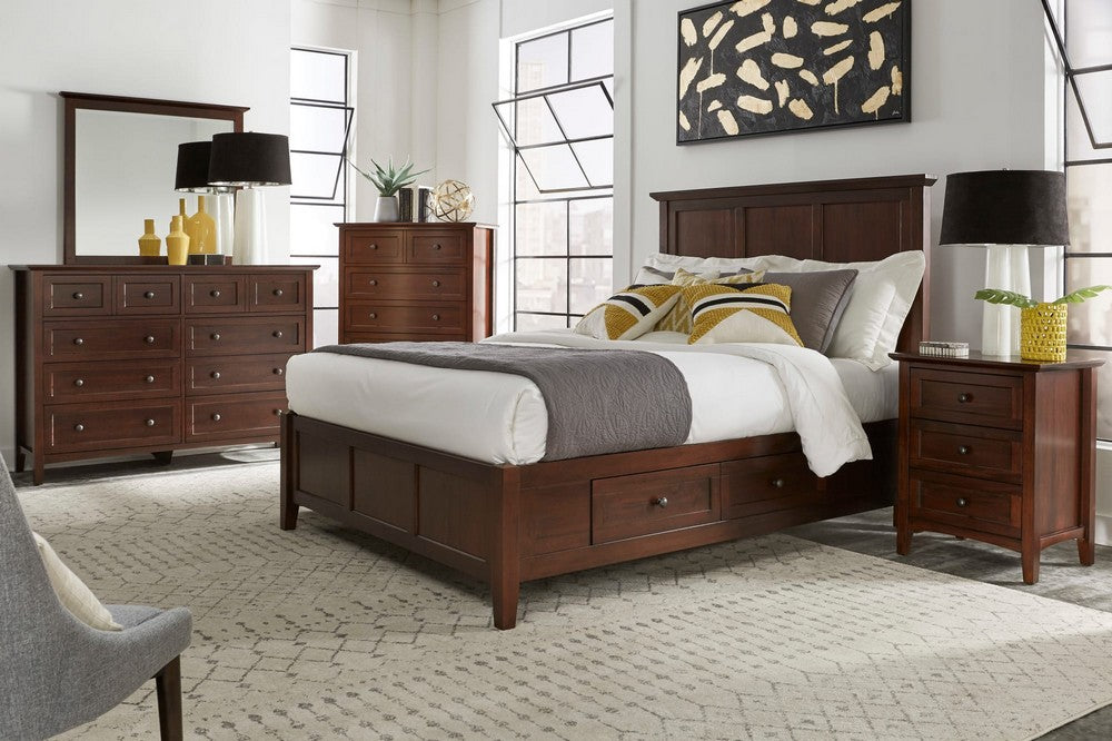 Modus Furniture - Paragon Full-size Four Drawer Storage Bed in Truffle - 4N35D4 view 7