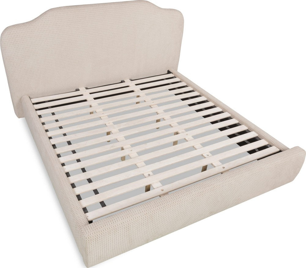Modus Furniture - Pasadena Uph KG Bed - Cttg Crm - XS3TH7 view 7