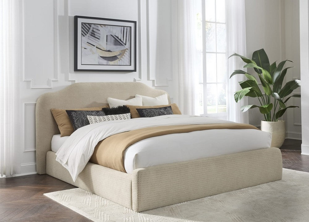 Modus Furniture - Pasadena Uph QN Bed - Cttg Crm - XS3TH5 view 11