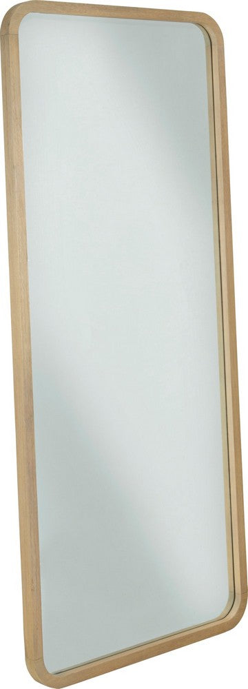 Modus Furniture - Penny Beveled Glass Floor Mirror in Buff Cream - QXUL83FL view 1