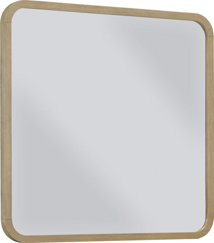 Modus Furniture - Penny Beveled Glass Wall or Dresser Mirror in Buff Cream - QXUL83 view 1