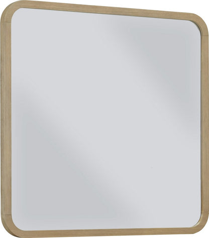 Modus Furniture - Penny Beveled Glass Wall or Dresser Mirror in Buff Cream - QXUL83 view 1
