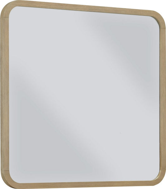 Modus Furniture - Penny Beveled Glass Wall or Dresser Mirror in Buff Cream - QXUL83 view 1
