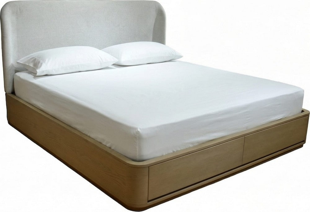 Modus Furniture - Penny CK Strg Bed - Buff Cream - QXULJ6 view 1