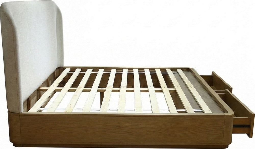 Modus Furniture - Penny FL Strg Bed - Buff Cream - QXULJ4 view 8