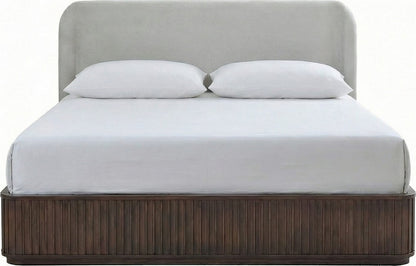 Modus Furniture - Penny Fluted CK Bed - Ch Ms - YQQTH6 view 2