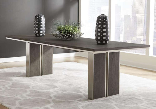 Modus Furniture - Plata Extension Dining Table in Thunder Grey - 6EL460 veiw 1