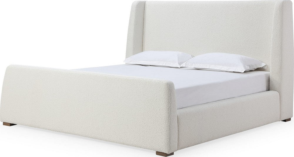 Modus Furniture - Presley Upholstered Wingback Platform Bed in Cottage Cheese Boucle (2026) - PCMZQ7 view 1