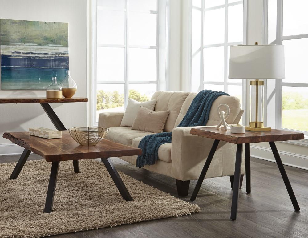Modus Furniture - Reese Live Edge Rectangular Coffee Table in Natural Acacia - 3A6921 veiw 2