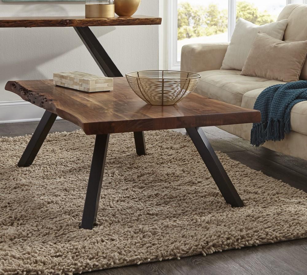Modus Furniture - Reese Live Edge Rectangular Coffee Table in Natural Acacia - 3A6921 veiw 3