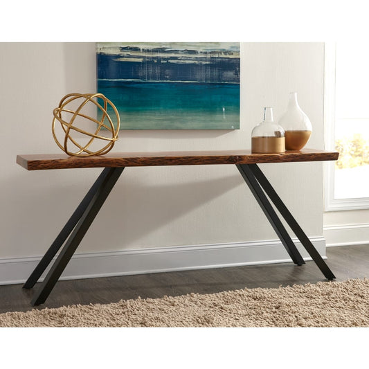 Modus Furniture - Reese Live Edge Rectangular Console Table in Natural Acacia - 3A6923 view 1