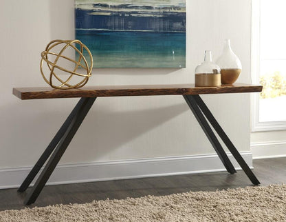 Modus Furniture - Reese Live Edge Rectangular Console Table in Natural Acacia - 3A6923 veiw 1