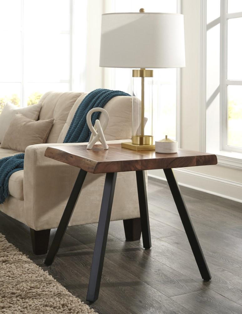 Modus Furniture - Reese Live Edge Rectangular Side Table in Natural Acacia - 3A6922 veiw 3