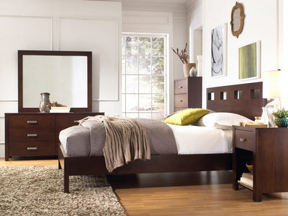 Modus Furniture - Riva California King-size Platform Bed in Chocolate Brown - RV26F6 view 5