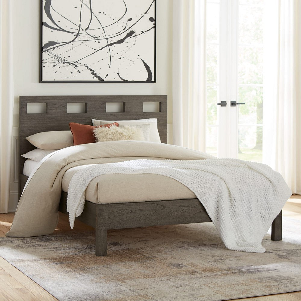 Modus Furniture - Riva California King-size Platform Bed in Sharkskin - RVGXJ6 view 7