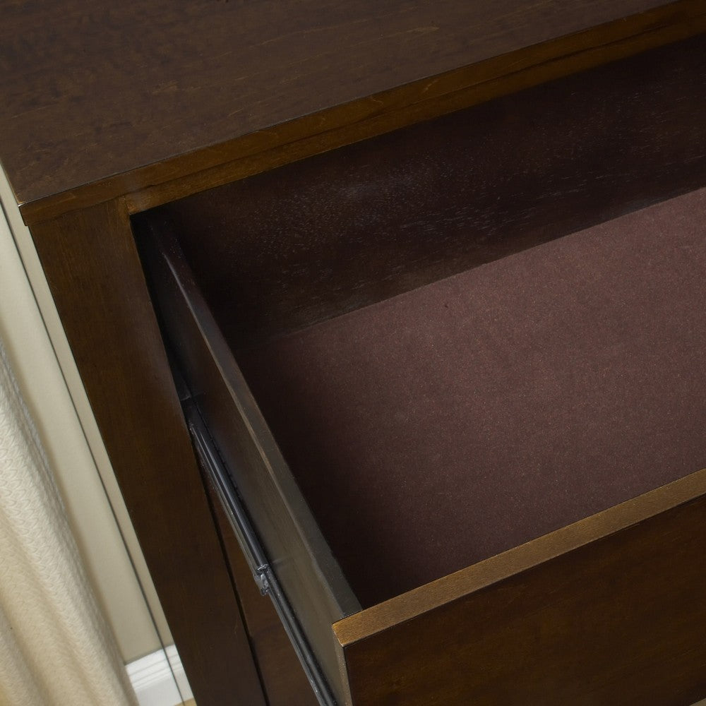 Modus Furniture - Riva Five Drawer Chest in Chocolate Brown (2024) - RV2684A view 3