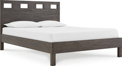 Modus Furniture - Riva Full-size Platform Bed in Sharkskin - RVGXJ4 view 1