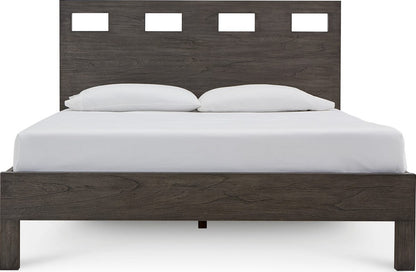 Modus Furniture - Riva Full-size Platform Bed in Sharkskin - RVGXJ4 view 2