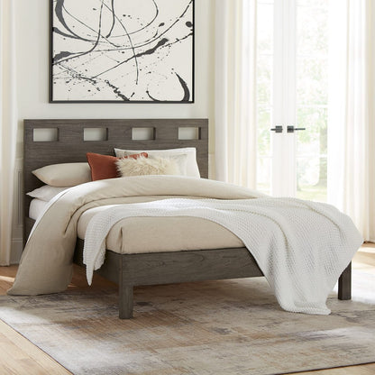 Modus Furniture - Riva Full-size Platform Bed in Sharkskin - RVGXJ4 view 7