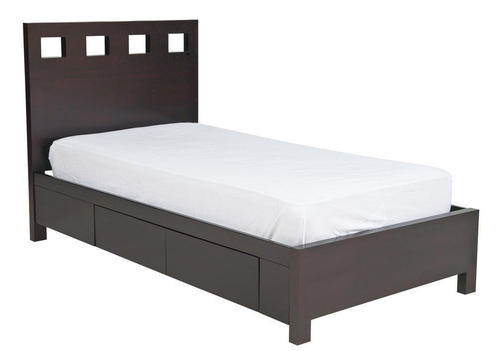 Modus Furniture - Riva Full-size Platform Storage Bed in Espresso - RV23D4 veiw 1