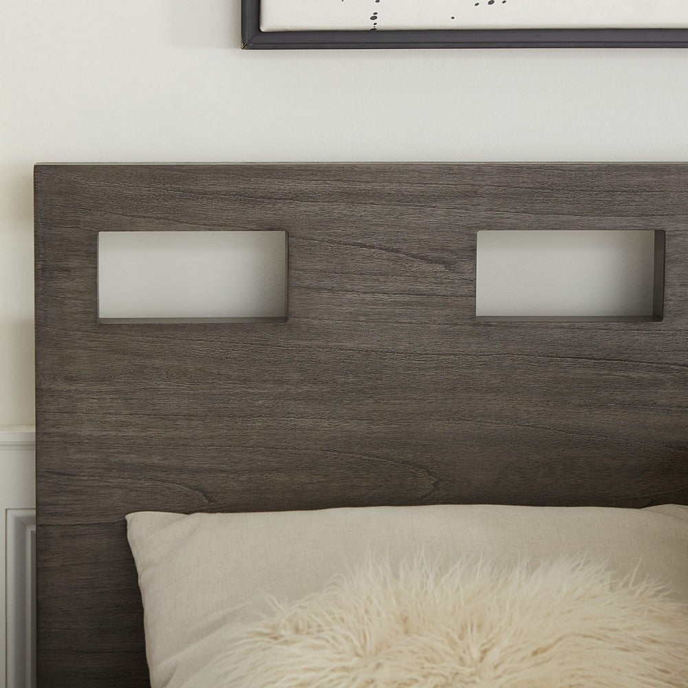 Modus Furniture - Riva King-size Platform Bed in Sharkskin - RVGXJ7 view 5