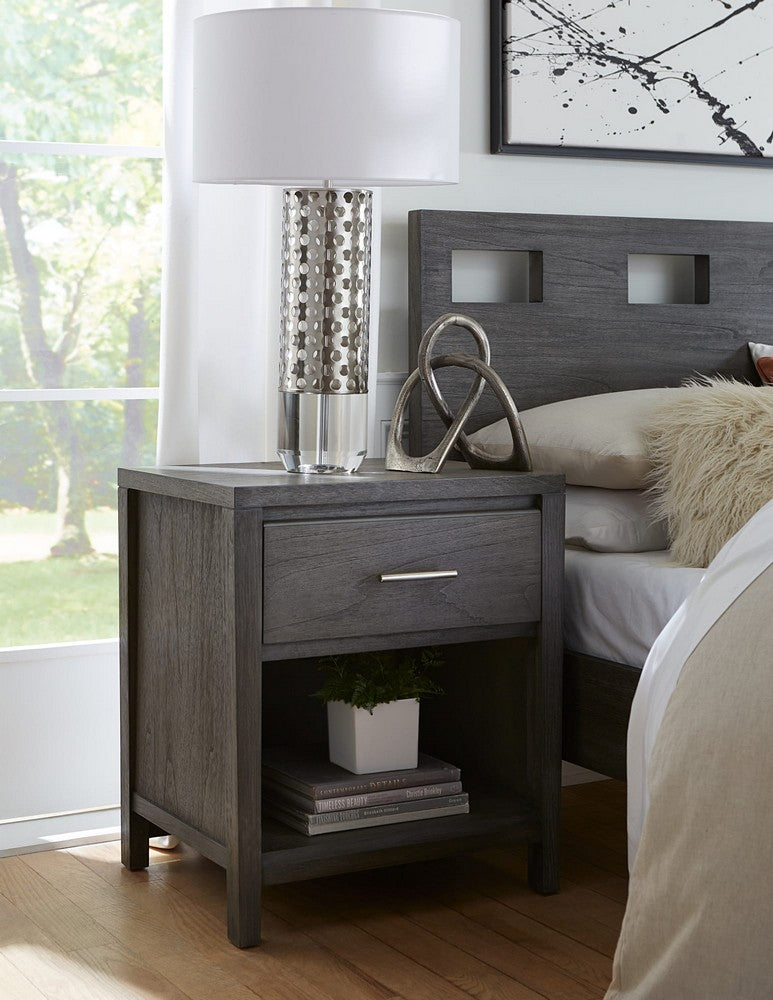 Modus Furniture - Riva King-size Platform Bed in Sharkskin - RVGXJ7 view 6