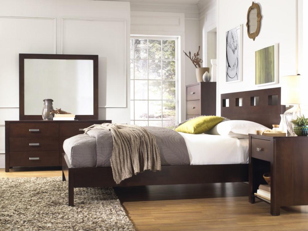 Modus Furniture - Riva Mirror in Chocolate Brown - RV2683 veiw 2