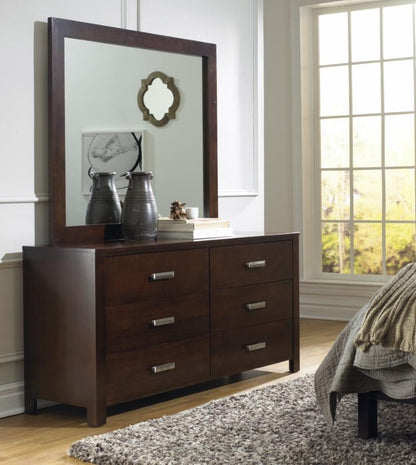 Modus Furniture - Riva Mirror in Chocolate Brown - RV2683 veiw 3