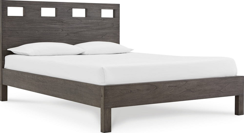Modus Furniture - Riva Queen-size Platform Bed in Sharkskin - RVGXJ5 view 1