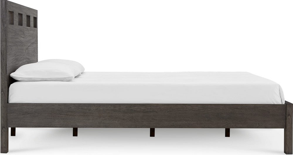 Modus Furniture - Riva Queen-size Platform Bed in Sharkskin - RVGXJ5 view 3