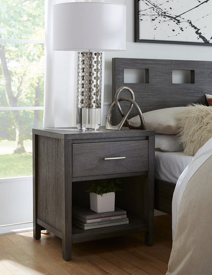 Modus Furniture - Riva Queen-size Platform Bed in Sharkskin - RVGXJ5 view 6