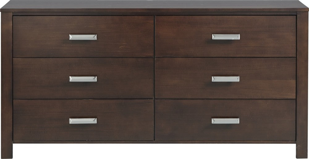 Modus Furniture - Riva Six Drawer Dresser in Chocolate Brown (2024) - RV2682A view 2