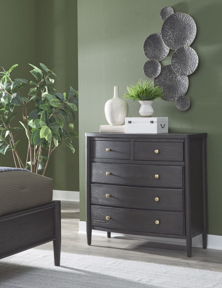 Modus Furniture - Rockport Five Drawer Small Chest in Yin - QBTS85 view 4
