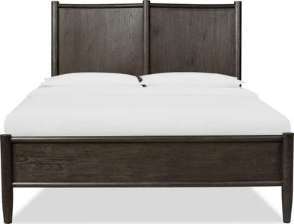 Modus Furniture - Rockport Oak Wood California King-size Platform Bed in Yin - QBTSK6 view 2