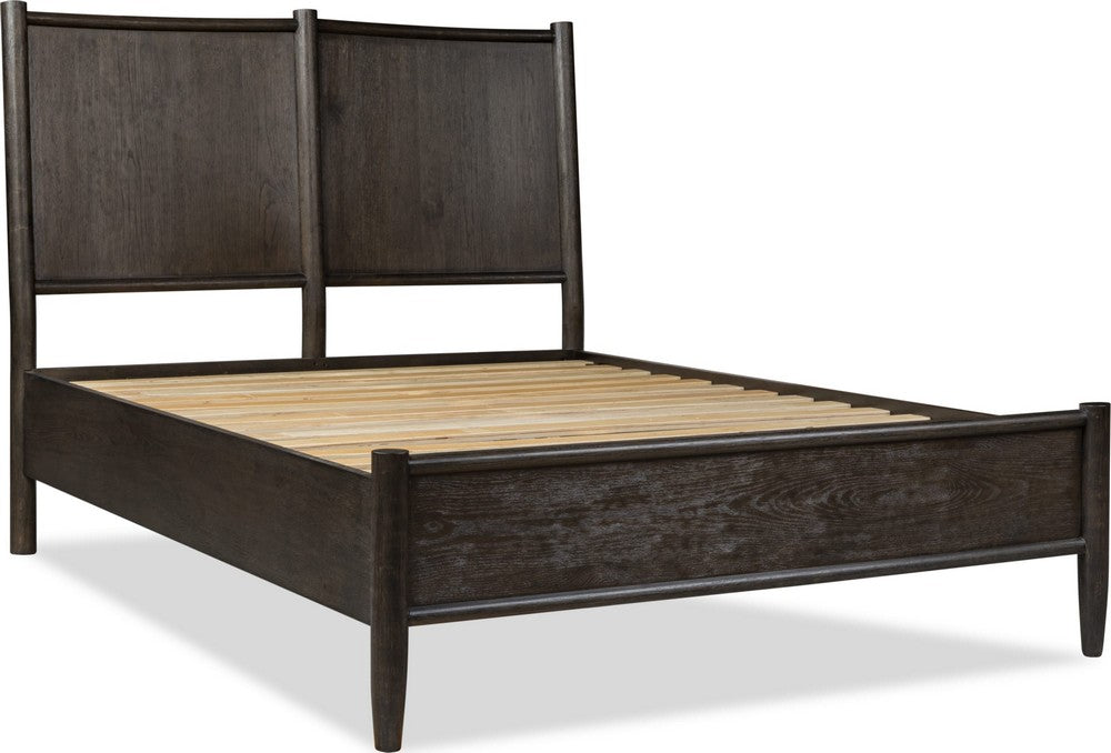 Modus Furniture - Rockport Oak Wood California King-size Platform Bed in Yin - QBTSK6 view 4