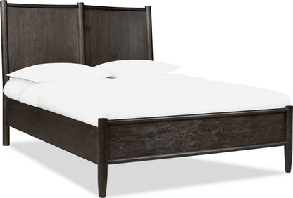 Modus Furniture - Rockport Oak Wood Queen-size Platform Bed in Yin
 - QBTSK5 view 1