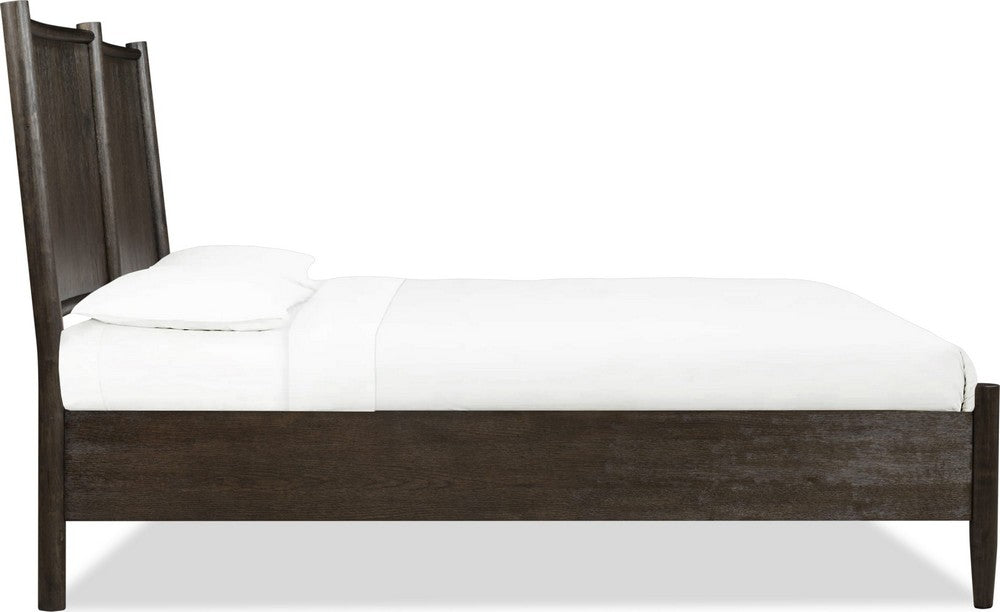 Modus Furniture - Rockport Oak Wood Queen-size Platform Bed in Yin
 - QBTSK5 view 3